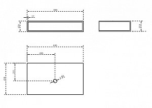 Тумба с раковиной Abber Stein AS1612 белая матовая для ванной в интернет-магазине Sanbest