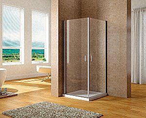 Душевой уголок Aquanet Cinetic 80х80 254234 стекло прозрачное/профиль хром купить в интернет-магазине Sanbest