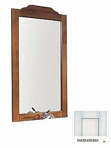 Зеркало Cezares STAR SCS75.03 Patinato blu в ванную от интернет-магазине сантехники Sanbest