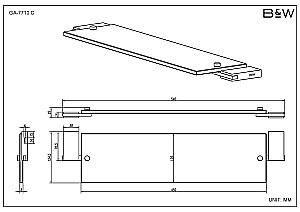 Набор аксессуаров Black&White Gravity GA-7710C хром купить в интернет-магазине сантехники Sanbest