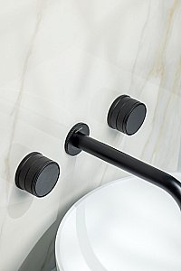 Смеситель для раковины Boheme Prestige 152-2-B-PR черный матовый купить в интернет-магазине сантехники Sanbest