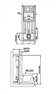 Инсталляция для унитаза BERGES АТОМ 410 кнопка белая купить в интернет-магазине сантехники Sanbest