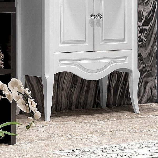 Тумба с раковиной Опадирис Брунелла 65 белая матовая для ванной в интернет-магазине Sanbest