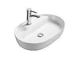 Раковина накладная SantiLine 62 SL-1082 белая купить в интернет-магазине Sanbest