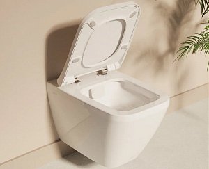 Унитаз Vitra INTEGRA SQUARE 7082B003-0075 безободковый, белый купить в интернет-магазине Sanbest