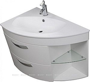 Тумба с раковиной De Aqua Трио 197201 90 L/R для ванной в интернет-магазине Sanbest