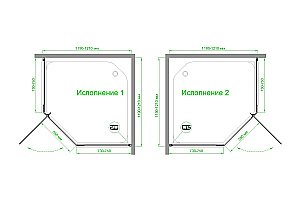 Душевой уголок Royal Bath TR RB120TR-C 120х120 матовое стекло/профиль белый купить в интернет-магазине Sanbest