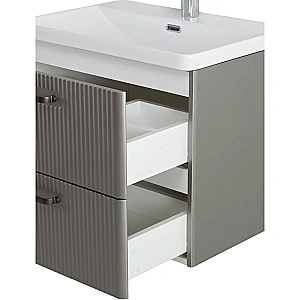 Тумба с раковиной BelBagno 50 DUE-500-2C-SO-SAT-P+BB-8076-3-50 сатин для ванной в интернет-магазине Sanbest