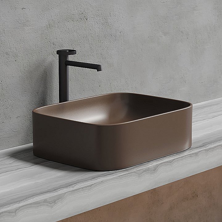 Раковина Ceramica Nova Element 50 CN6052MDB темно-коричневая матовая купить в интернет-магазине Sanbest