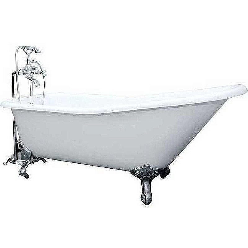 Ванна чугунная Elegansa Schale 170х75 Н0000012A белая/ножки хром купить в интернет-магазине Sanbest