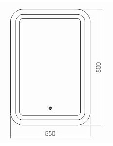 Зеркало MIXLINE Мальта 533672 55 в ванную от интернет-магазине сантехники Sanbest