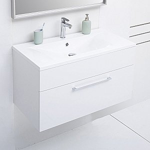 Тумба с раковиной De Aqua Кубика 167034 90 для ванной в интернет-магазине Sanbest