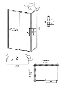 Душевой уголок Grossman Style 130х100 120.K33.05.1310.10.00 стекло прозрачное/профиль хром купить в интернет-магазине Sanbest