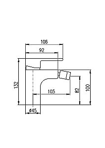 Смеситель для биде Rav-Slezak VLTAVA VT445.5KCMATZ купить в интернет-магазине сантехники Sanbest