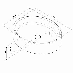 Раковина накладная AM.PM Func 55 M8FWCC20550WG белая купить в интернет-магазине Sanbest