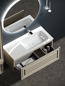 Тумба с раковиной Sancos Very VR100RCE + CN7015 100 для ванной в интернет-магазине Sanbest