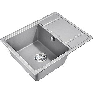 Мойка кухонная Milacio Navarra 65 Cuarzo MC.77063 серый металлик купить в интернет-магазине сантехники Sanbest