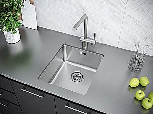 Мойка кухонная Paulmark Vista PM904438-BS купить в интернет-магазине сантехники Sanbest