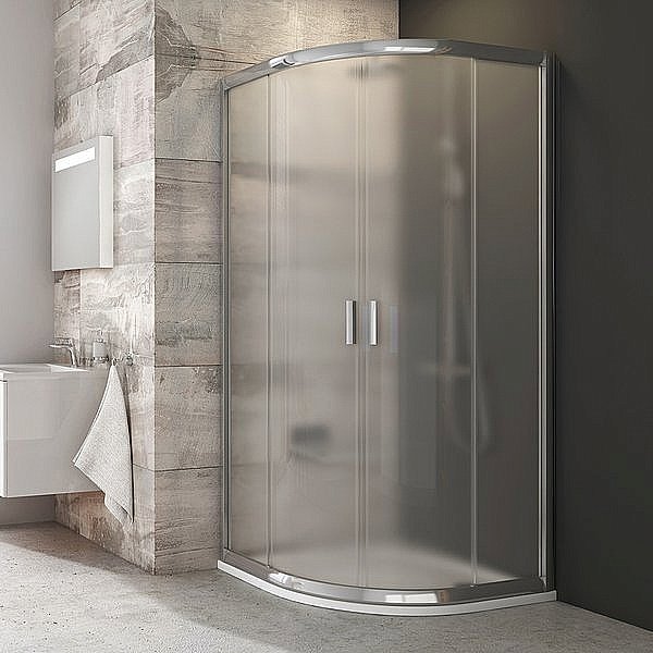Душевой уголок Ravak Blix BLCP4 90x90 профиль блестящий/стекло матовое купить в интернет-магазине Sanbest