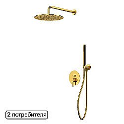 Душевая система WhiteCross Y YSET04GL золото купить в интернет-магазине сантехники Sanbest