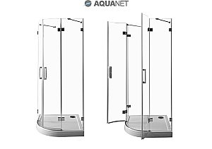 Душевой уголок Aquanet Beta NWD2242 90x90 стекло прозрачное/профиль хром купить в интернет-магазине Sanbest