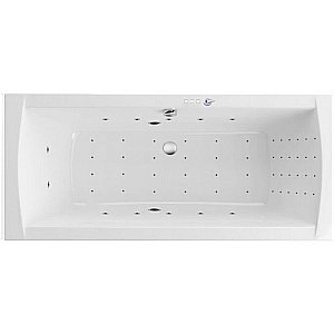 Ванна акриловая Excellent Aquaria Lux Slim NANO WAEX.AQU18S.NANO.CR 180x80 белая с гидромассажем купить в интернет-магазине Sanbest