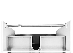 Тумба с раковиной Azario Viola 100/2Н CS00097146 белая матовая для ванной в интернет-магазине Sanbest