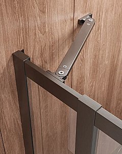 Душевой уголок Cezares Molveno A 22 90+20 C GM IV 110х110 стекло прозрачное/профиль оружейная сталь матовая купить в интернет-магазине Sanbest