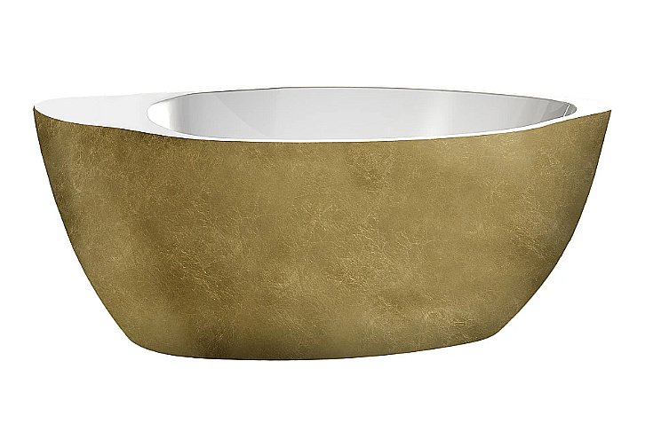 Ванна акриловая Lagard Versa lgd-vsa-tg 174х84 белая,золото купить в интернет-магазине Sanbest