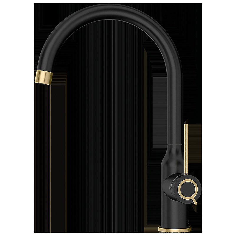 Смеситель для кухни Elghansa 56B2013-BlackBrass черный/золото купить в интернет-магазине сантехники Sanbest