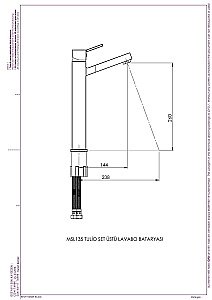 Смеситель для раковины GPD TULIO MSL135 купить в интернет-магазине сантехники Sanbest