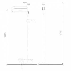 Смеситель для раковины Abber Wasser Kreis AF8140RG розовое золото купить в интернет-магазине сантехники Sanbest
