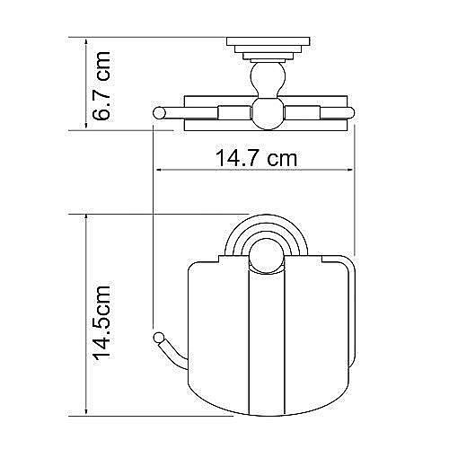 Держатель туалетной бумаги WasserKRAFT Ammer К-7025 купить в интернет-магазине сантехники Sanbest