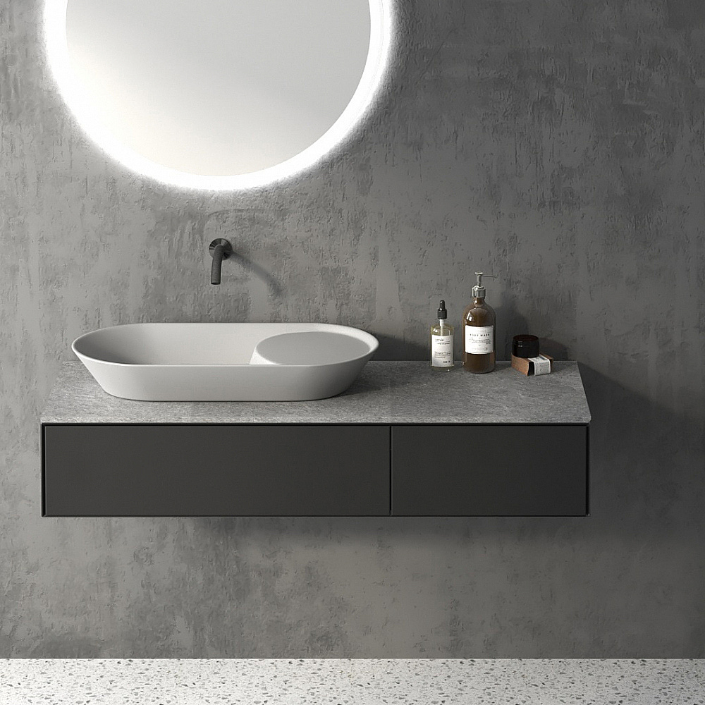 Раковина Abber Bequem 72 AC2120 белая купить в интернет-магазине Sanbest