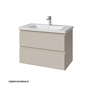 Тумба с раковиной Caprigo Forte 80 два ящика, цвет на выбор/эмаль для ванной в интернет-магазине Sanbest