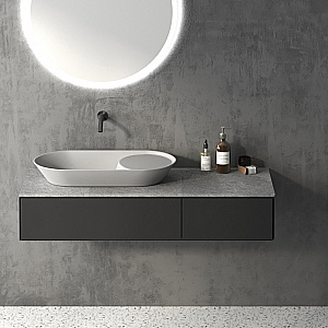 Раковина Abber Bequem 72 AC2120 белая купить в интернет-магазине Sanbest