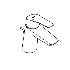 Смеситель для раковины GROHE Eurosmart 23965003 хром купить в интернет-магазине сантехники Sanbest