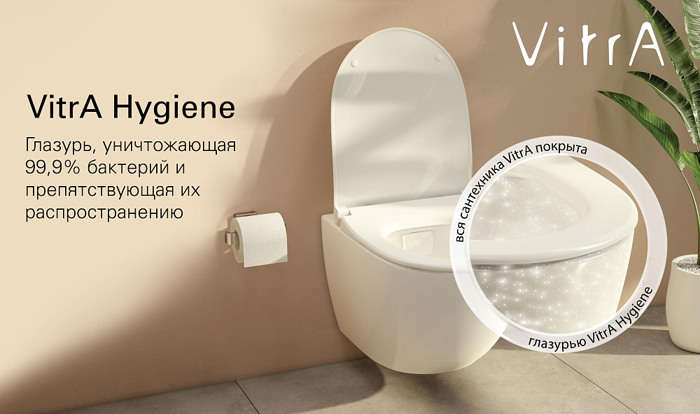 Унитаз Vitra Norm Zeitgeist 9864B099-7208 безободковый, с бачком, с крышкой микролифт купить в интернет-магазине Sanbest