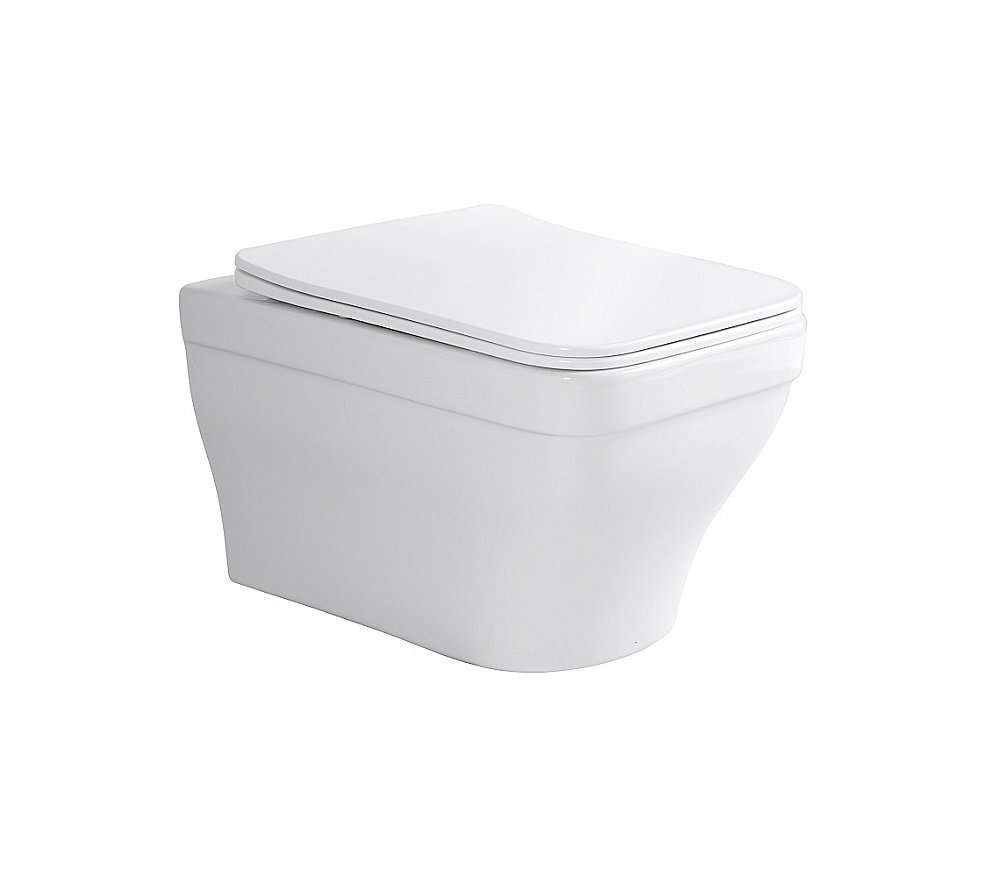 Унитаз с инсталляцией Aquatek Амадео SET AQUATEK АМАДЕО cm белый, с крышкой микролифт, безободковый купить в интернет-магазине Sanbest