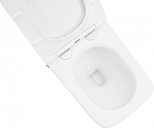 Унитаз приставной Abber RECHTECK AC1213P импульсный смыв, с крышкой микролифт, белый купить в интернет-магазине Sanbest