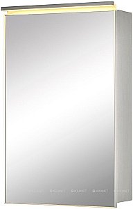 Зеркальный шкаф De Aqua Алюминиум 261749 50 серебро купить в интернет-магазине сантехники Sanbest