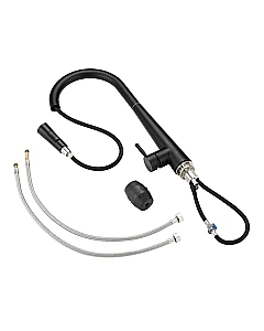 Смеситель для кухни Orange Steel M99-007b черный купить в интернет-магазине сантехники Sanbest