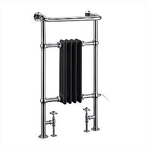 Полотенцесушитель Burlington Bloomsbury R2 CHR BLA хром/черный купить в интернет-магазине сантехники Sanbest