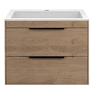 Тумба с раковиной Vincea Chiara 2D 600 N.Oak для ванной в интернет-магазине Sanbest