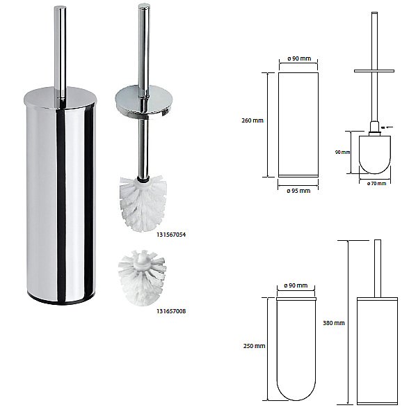 Ёршик напольный Bemeta Omega 102313056 купить в интернет-магазине сантехники Sanbest