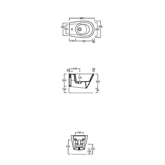 Биде подвесное SIMAS Gambassi GA19bi купить в интернет-магазине Sanbest