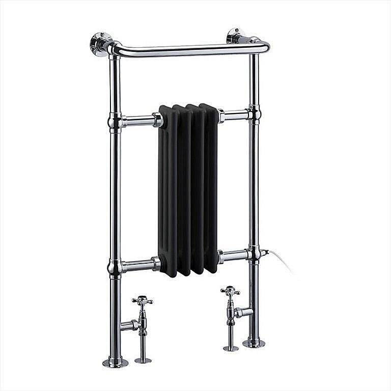 Полотенцесушитель Burlington Bloomsbury R2 CHR BLA хром/черный купить в интернет-магазине сантехники Sanbest