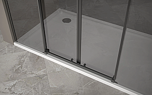 Душевая дверь Good Door Galaxy New 170 WTW-TD-170-C-B ГЛ00045 стекло прозрачное/профиль черный купить в интернет-магазине Sanbest
