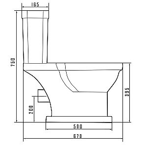 Унитаз-компакт Caprigo TEMPO 4713 с бачком купить в интернет-магазине Sanbest
