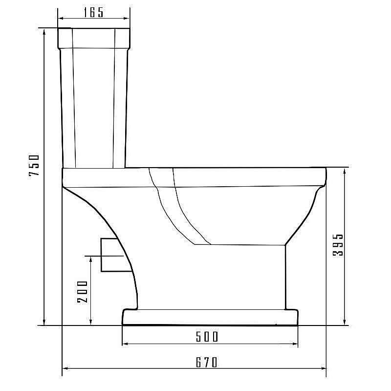Унитаз-компакт Caprigo TEMPO 4713 с бачком купить в интернет-магазине Sanbest